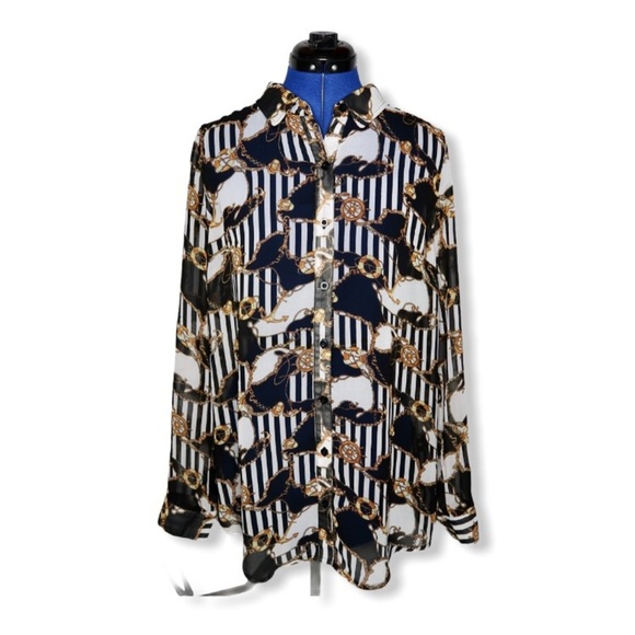 Forever 21 Tops - Printed Sheer Top From Forever 21